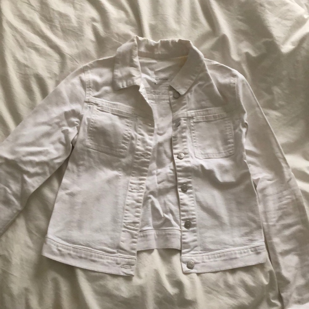 Helmut Lang iconic white denim jacket